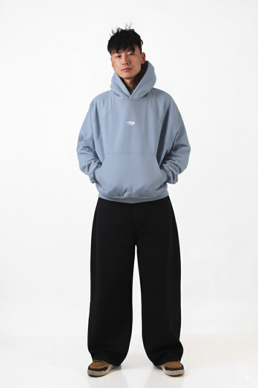 HOODIE MASK GRIS PERLA