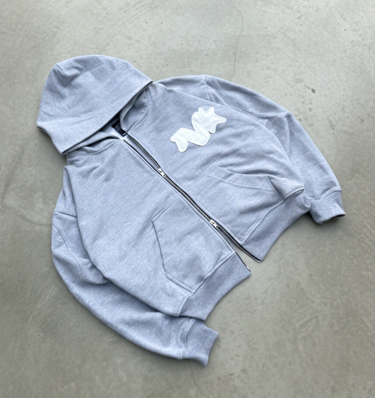 RAW LOGO GRIS MELANGE