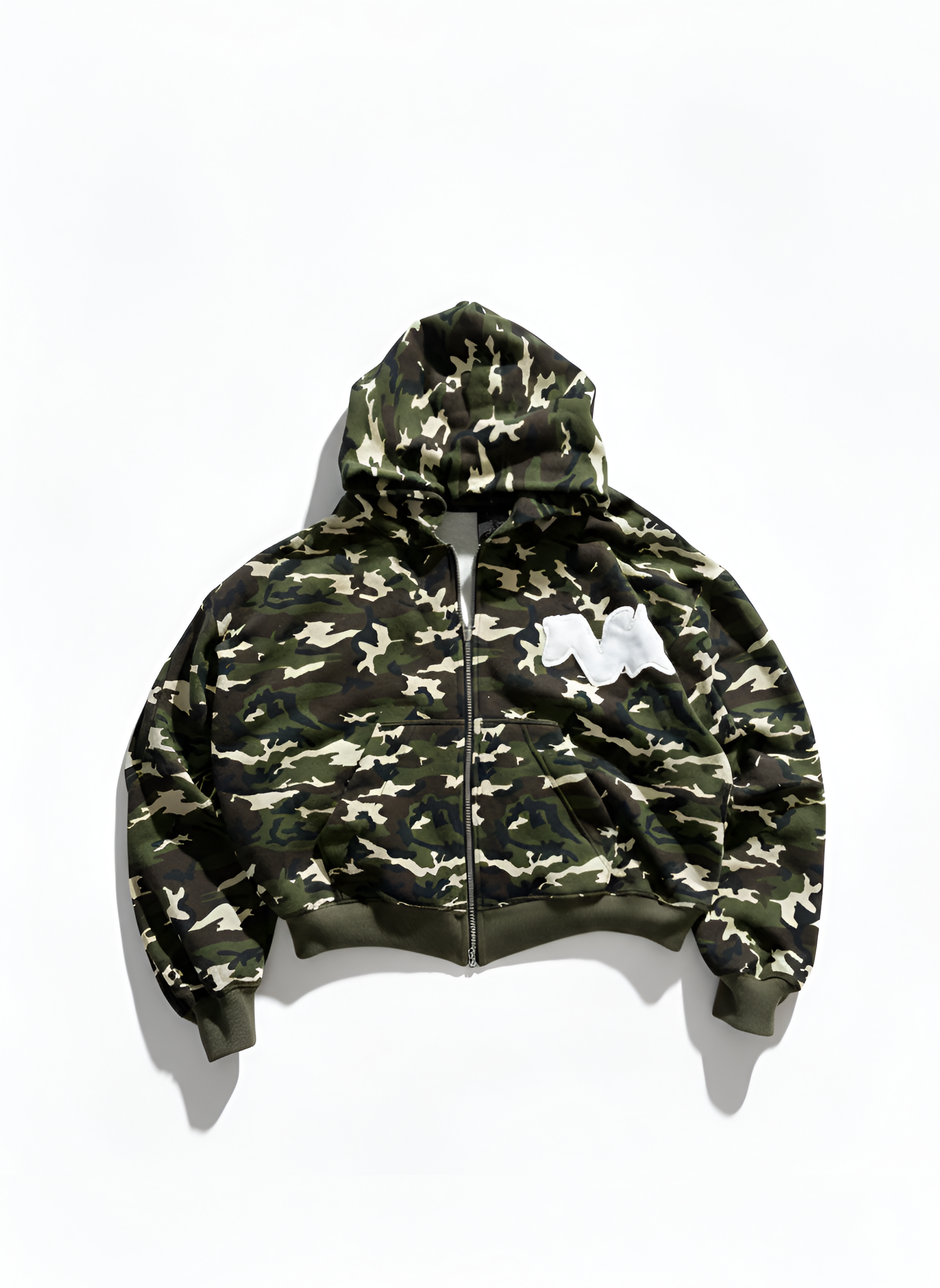 (PREVENTA) Raw Logo Camo Double Zip