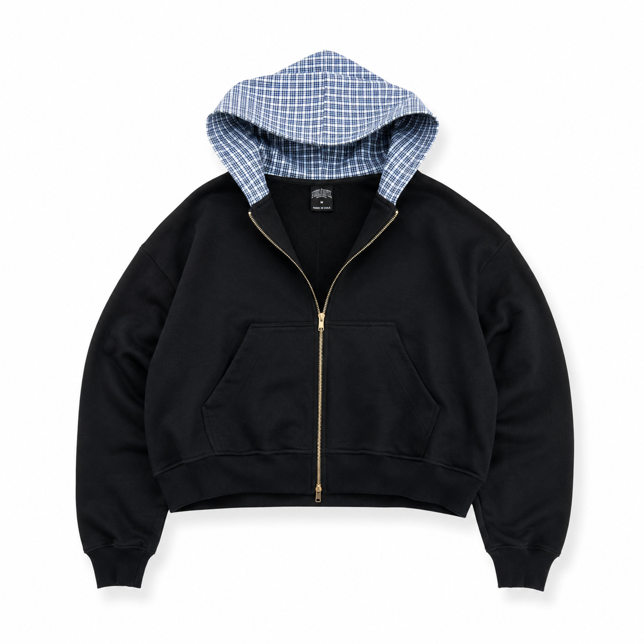 BLACKPLAID ZIP HOODIE Heavyweight