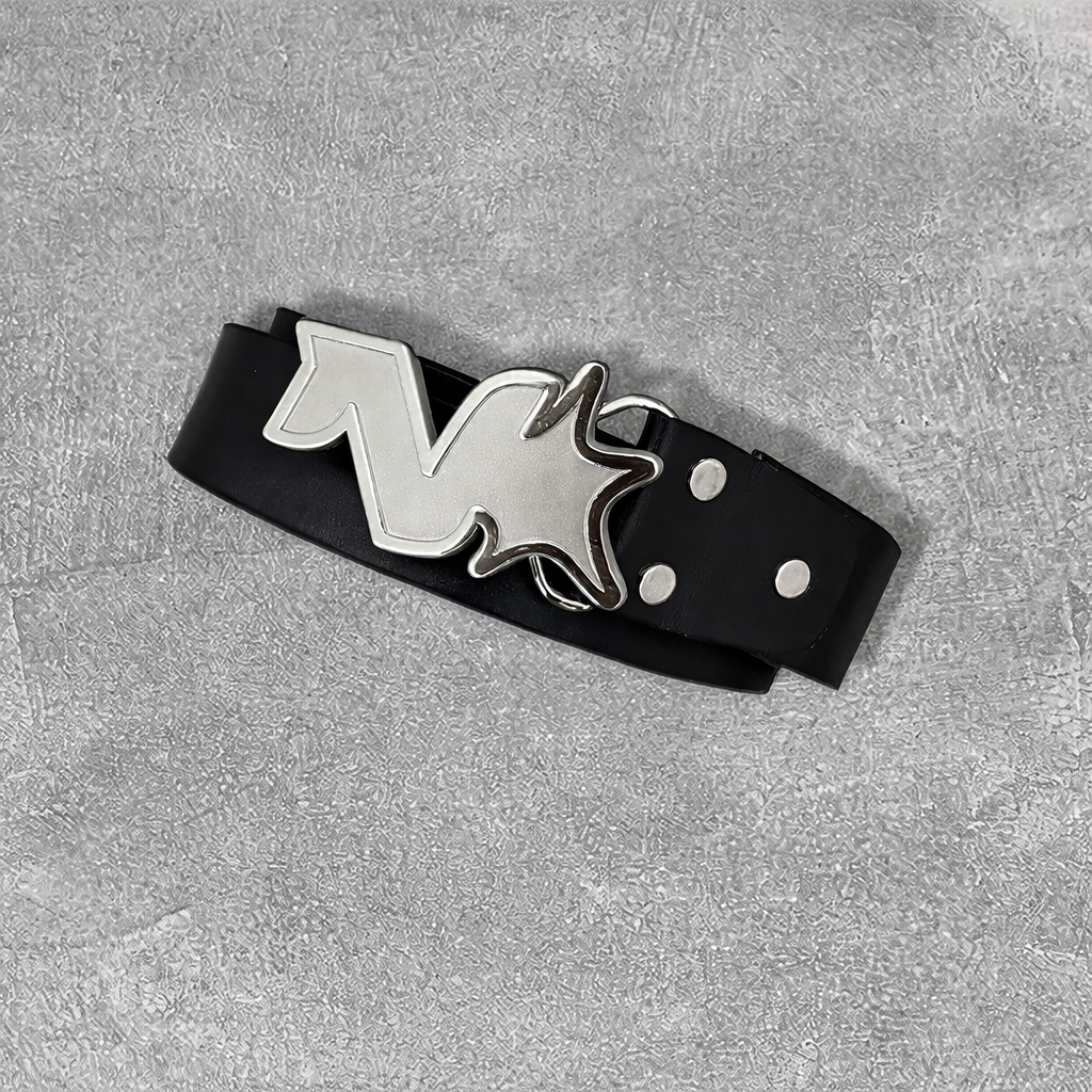 NERO BLACK LEATHER BELT