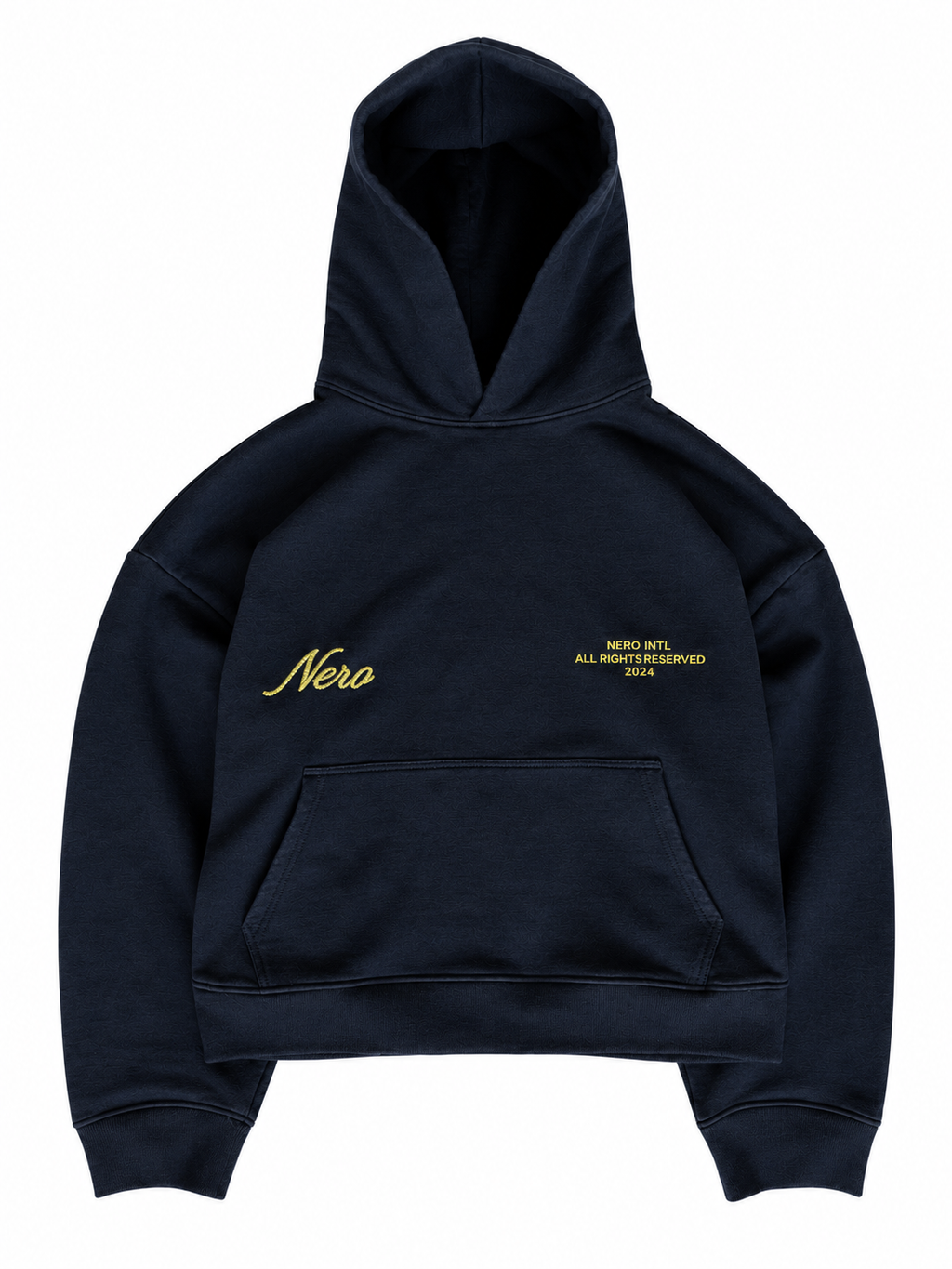 HOODIE EMBROIDERY AZUL MARINO
