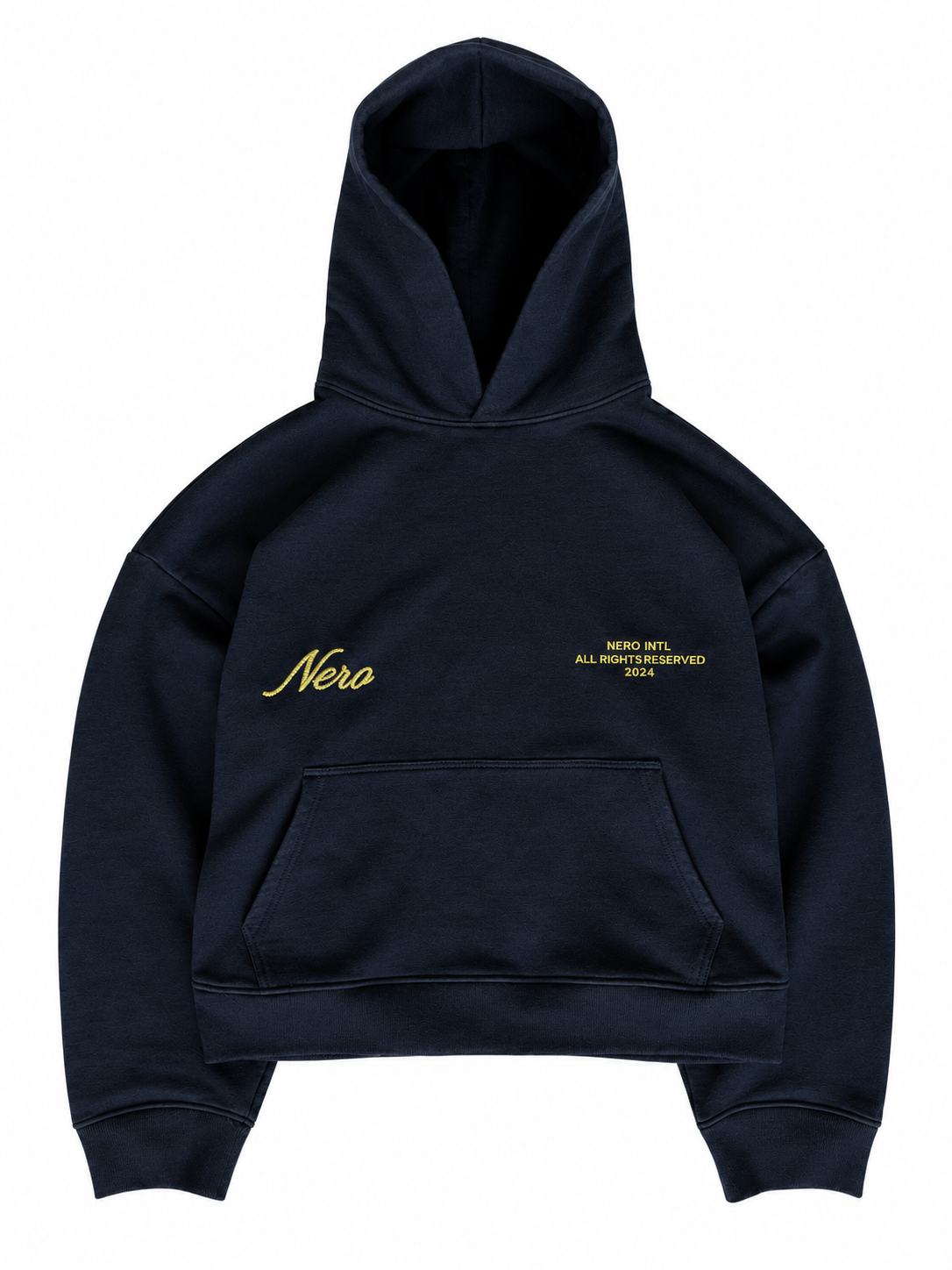 HOODIE EMBROIDERY AZUL MARINO