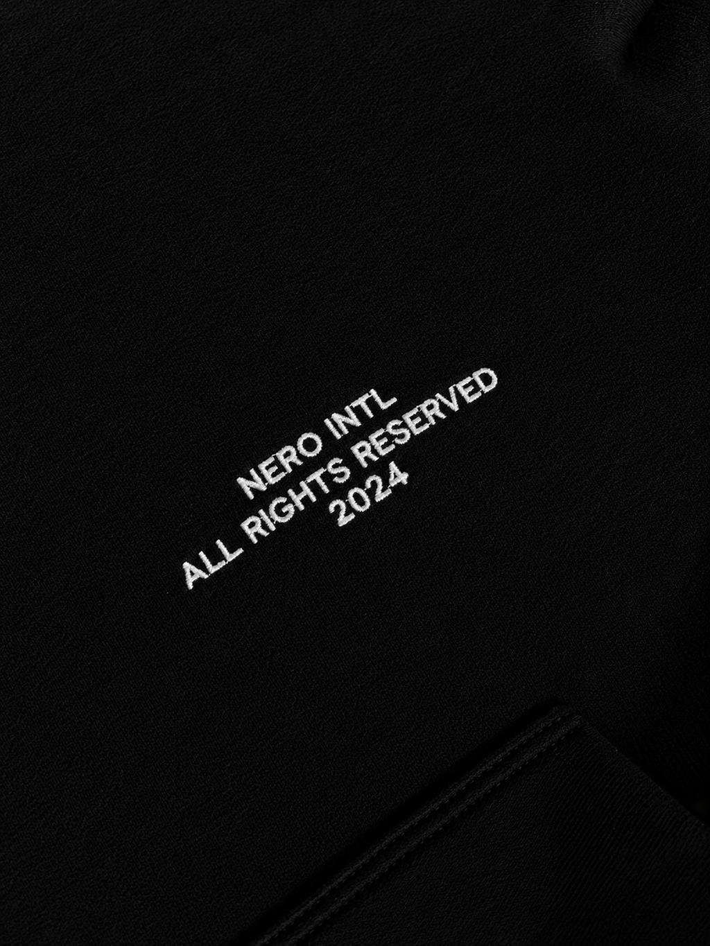 HOODIE EMBROIDERY NEGRO